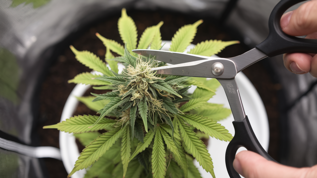Cannabis Topping: Mehr Ertrag durch richtiges Beschneiden